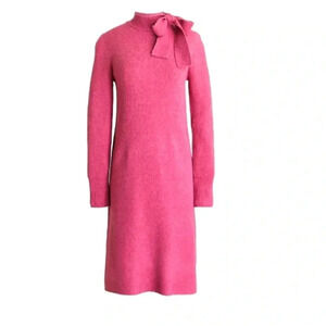 JCREW Bow-neck sweater-dress in extra-soft yarn: New Without Tag.